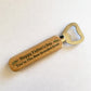 Happy Fathers Day Gift For Grandad Wooden Bottle Opener Gift