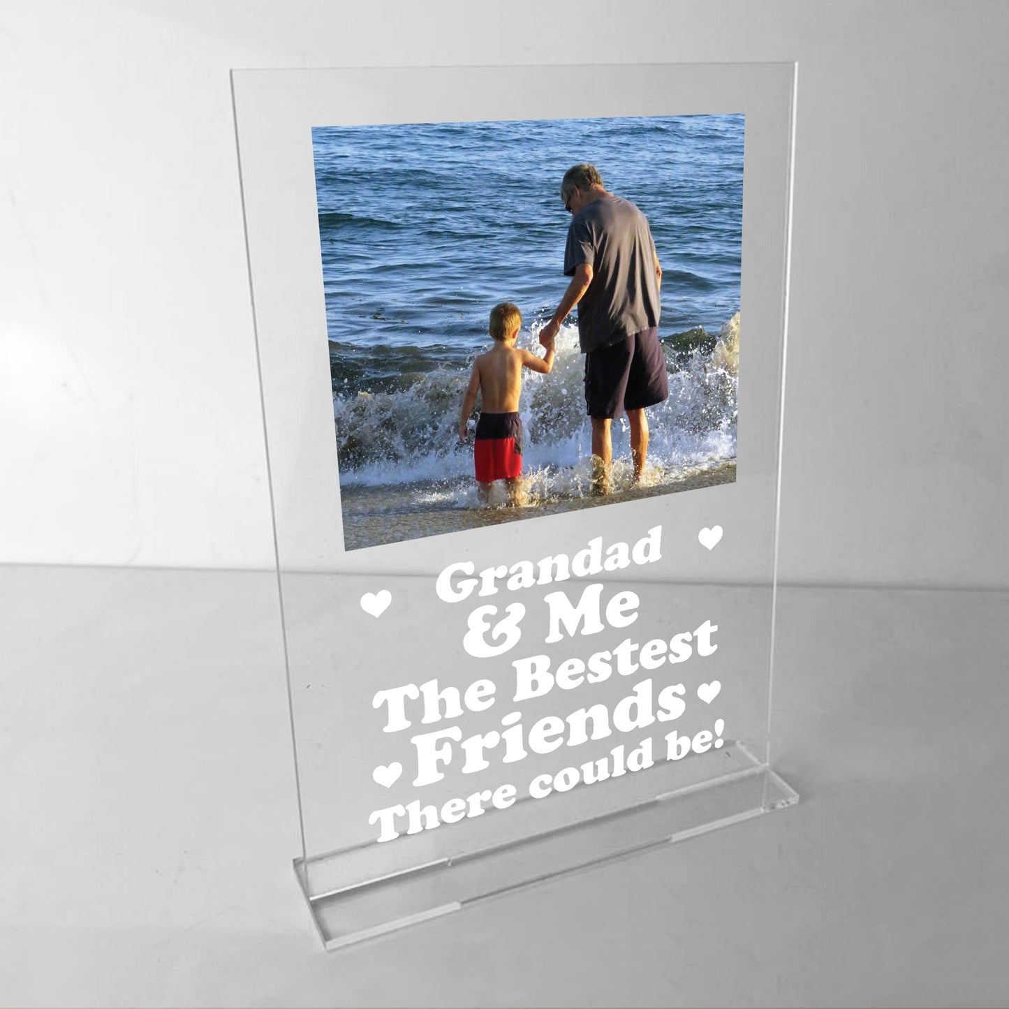 Personalised Grandad Gifts Custom Photo Plaque Birthday Fathers