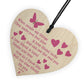 A True Friend - Motivational Friendship Wood Hanging Heart Gift