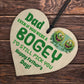 Funny Rude Fathers Day Gifts Wooden Heart Fathers Day Gift