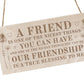 Best Friend Sign For Birthday Christmas Engraved Wood Sign