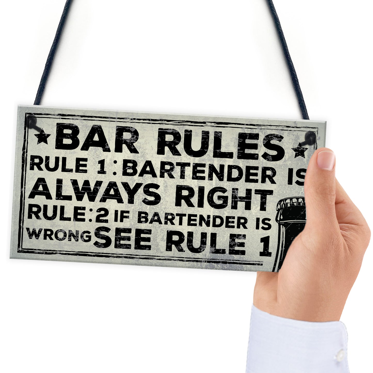 Always Right Bartender FUNNY Pub Landlord Alcohol Beer Gift