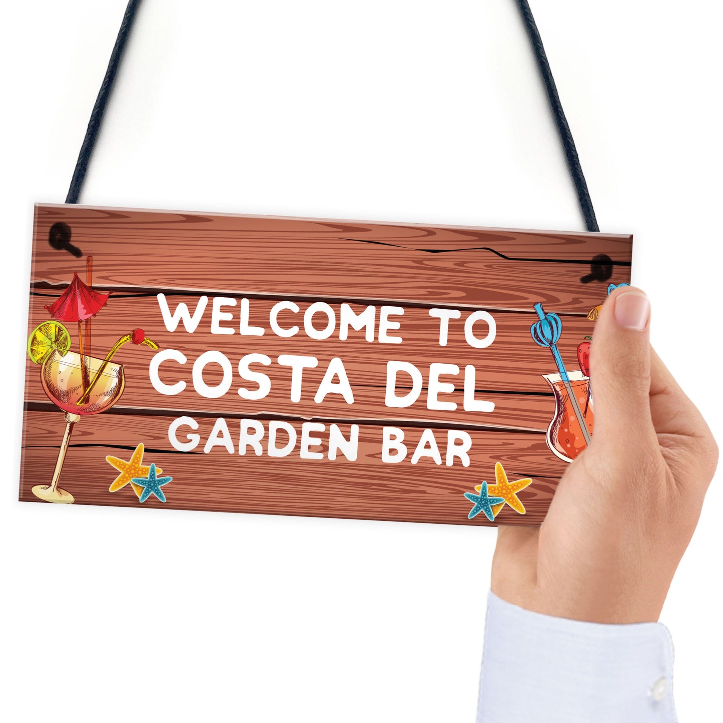 Garden Bar Sign Costa Del Garden Sign Home Decor Lockdown Gift