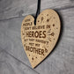 Brother Gifts From Sister Engraved Heart BROTHER Birthday Xmas
