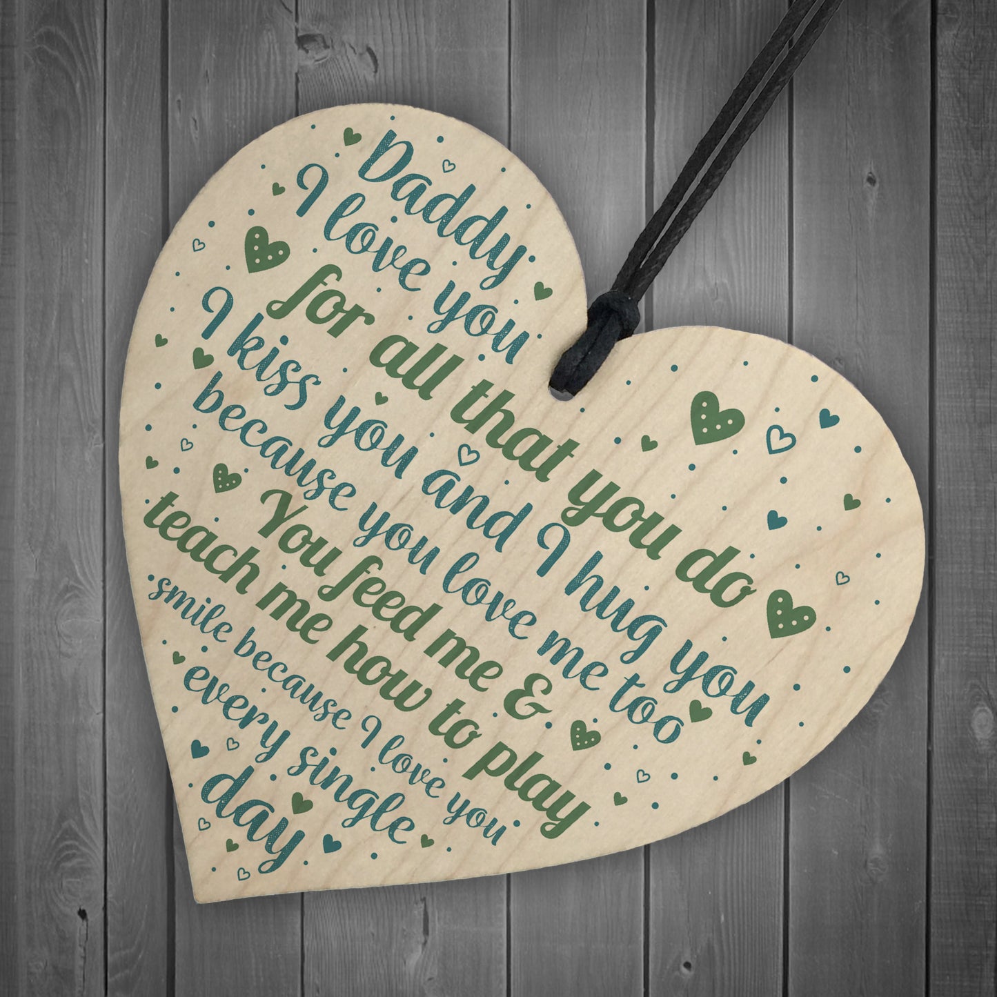 Dad Daddy To Be Gifts Heart Birthday Christmas Gift For Him