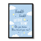 Blue Framed Nursery Prints / Nursery Wall Art For Baby Boy