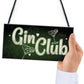 Gin Club Gin Tonic Sign Garden Shed Home Bar Pub Kitchen Plaque