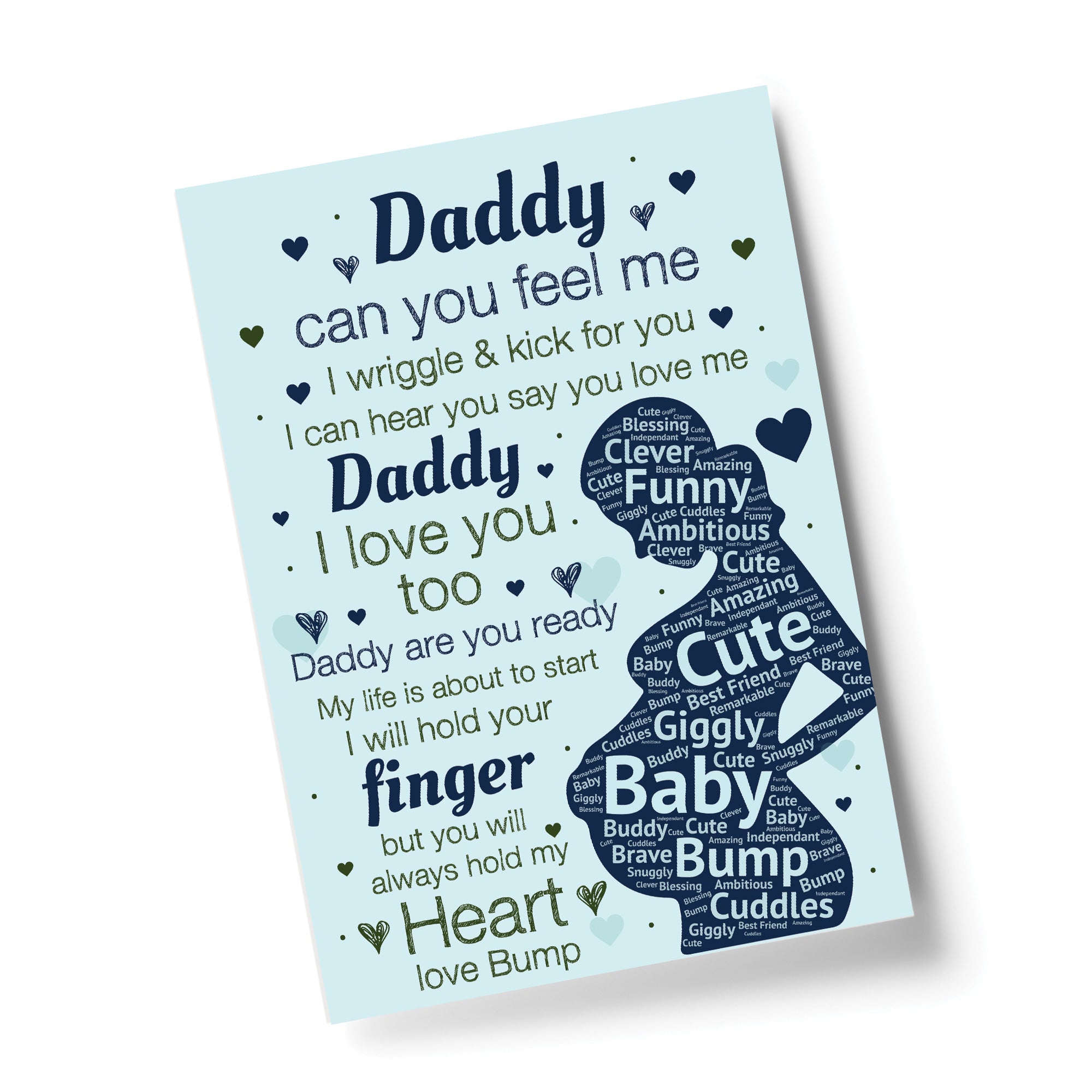 Daddy To Be Gifts Print Baby Shower Gift For Dad Birthday Red