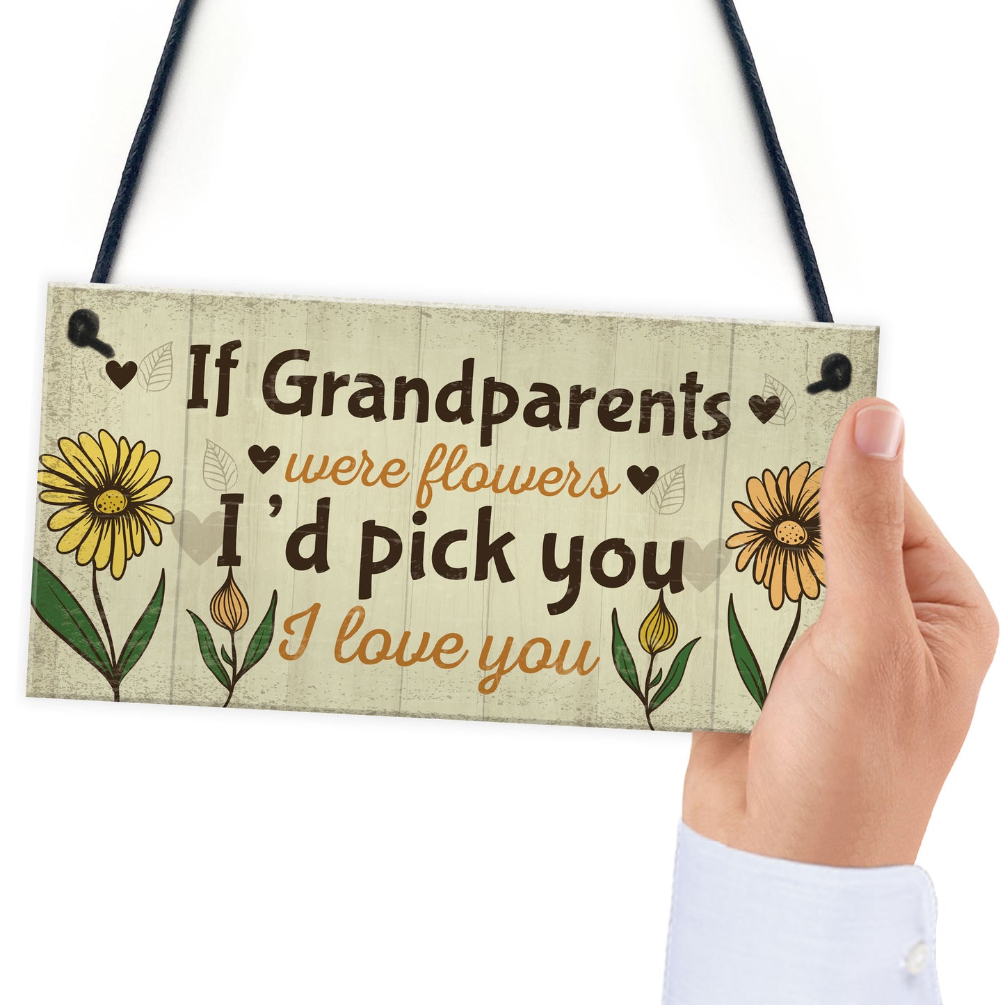 Cute Gift For Nan Grandad Sign Grandparent Plaque Keepsake Gift