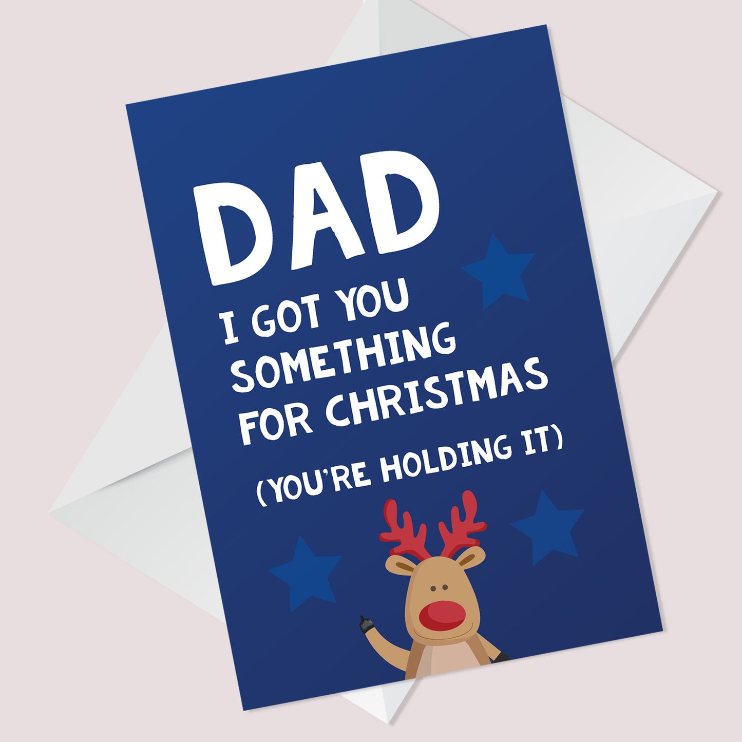 Joke Funny Christmas Card For Dad From Daughter Son A6 Card