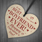 BEST BOYFRIEND Gift For Valentines Wood Heart Gift For Boyfriend