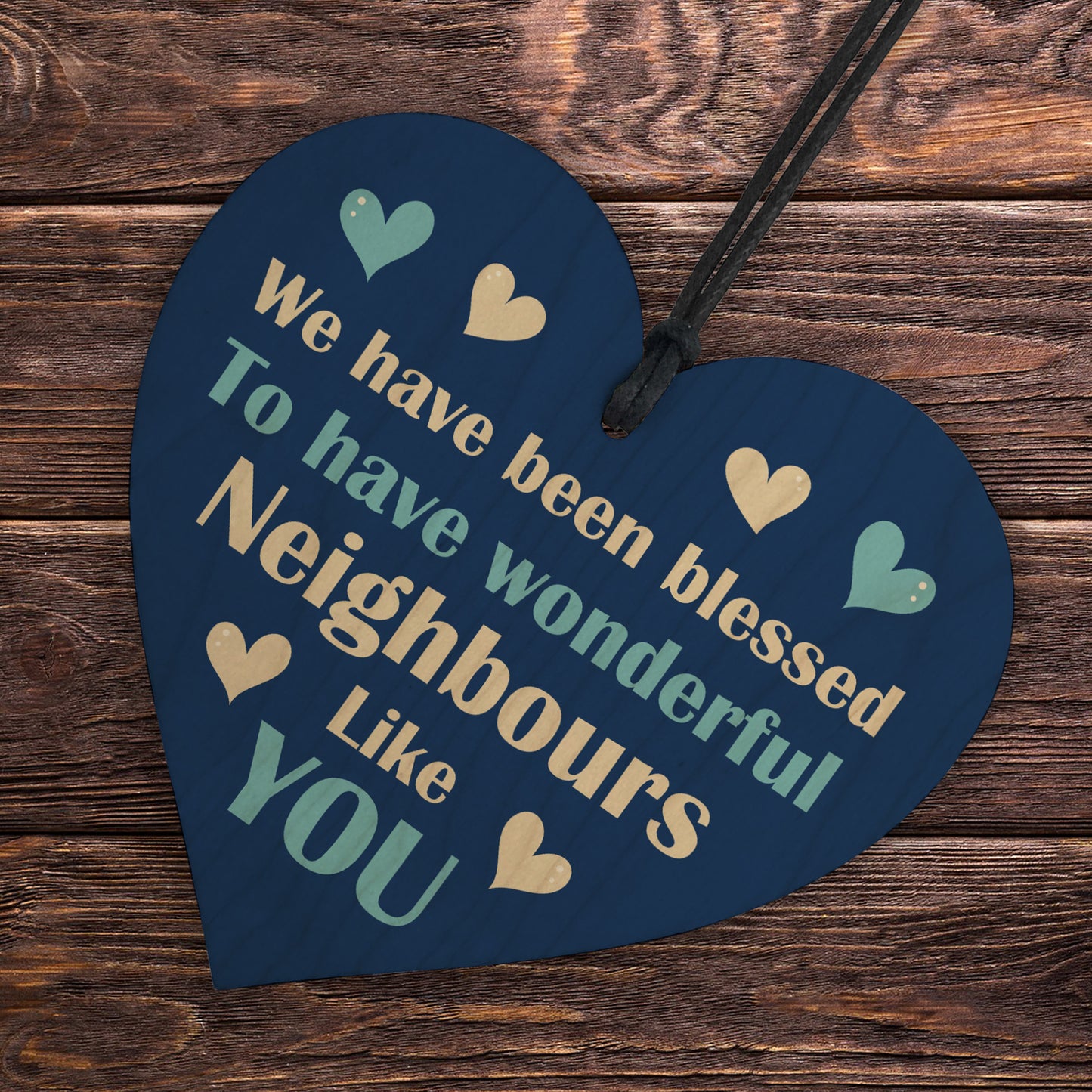 Neighbour Appreciation Gifts Wooden Heart Gift For Neighbour