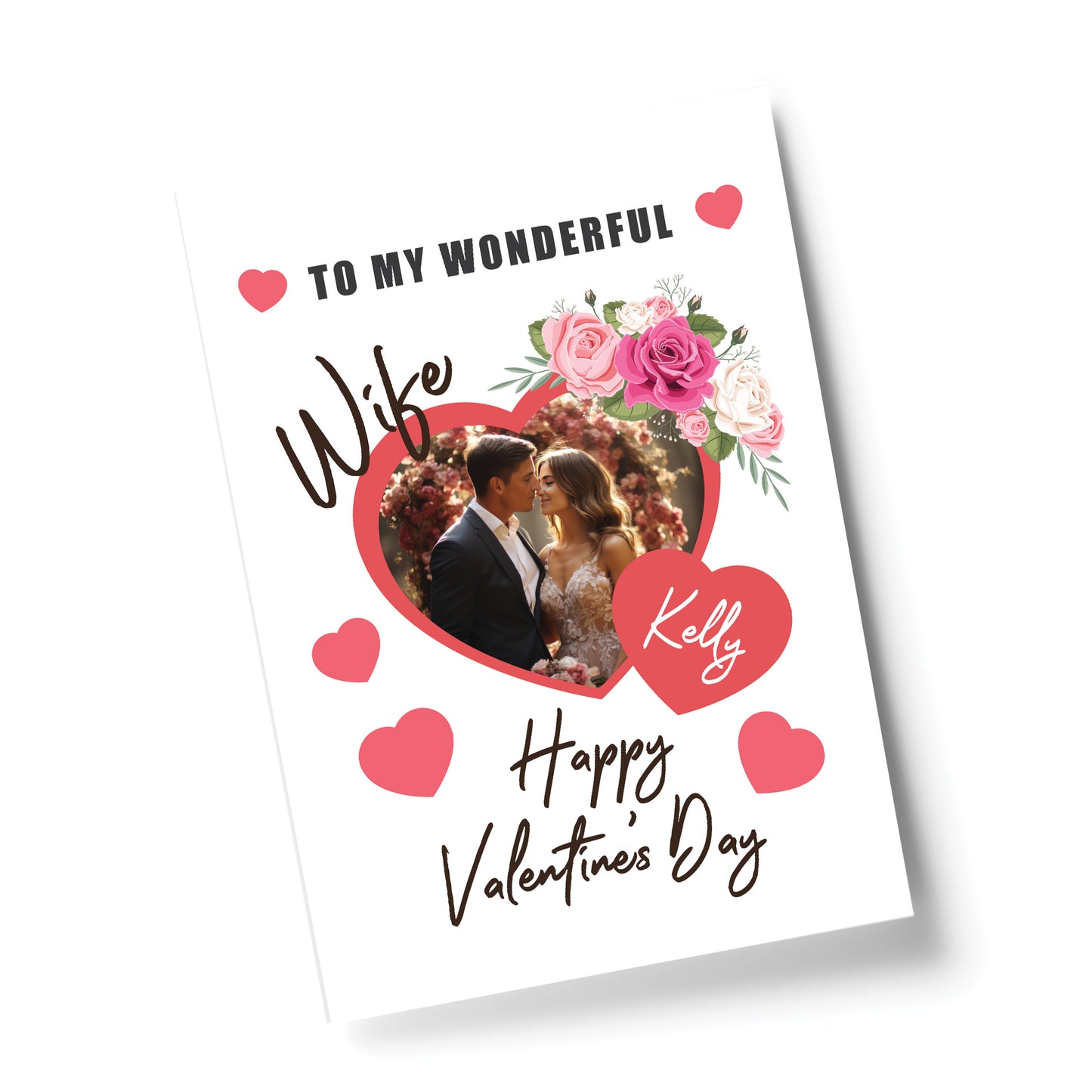 Valentines Day Gift For Wife Personalised Print With Photo Wife