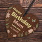 Birthday Gifts For Mum Wooden Hanging Heart Gifts From Daughter