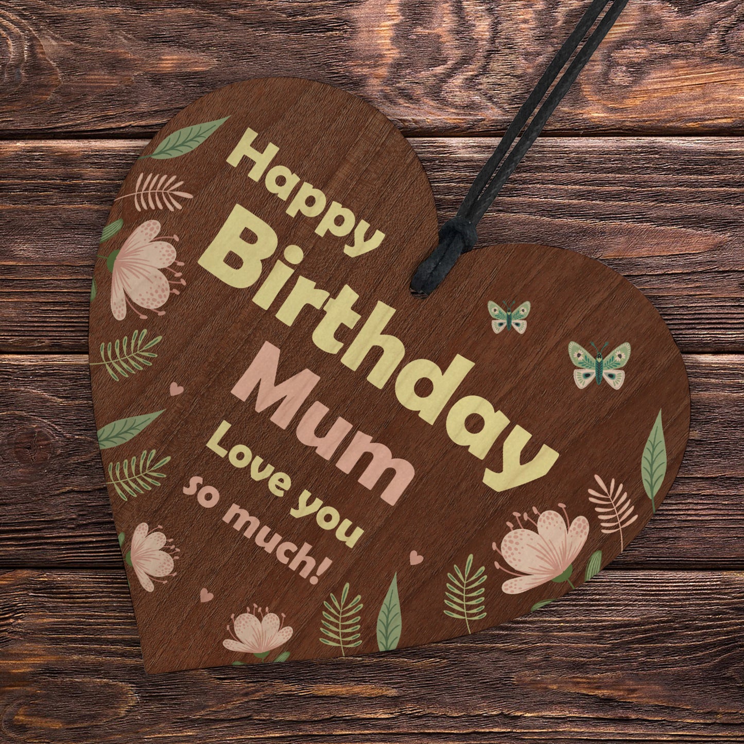 Birthday Gifts For Mum Wooden Hanging Heart Gifts From Daughter