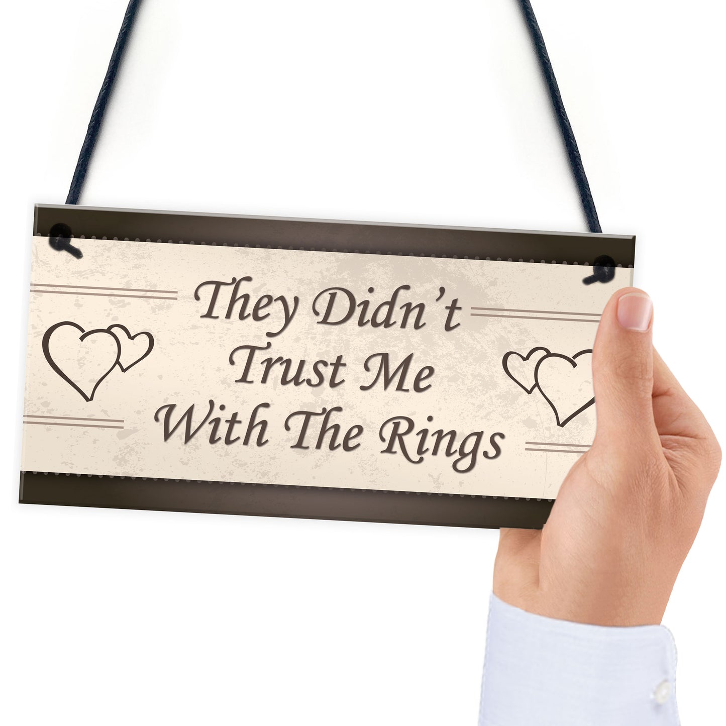 Wedding Decorations Didn't Trust Me Page Boy Reception Plaques