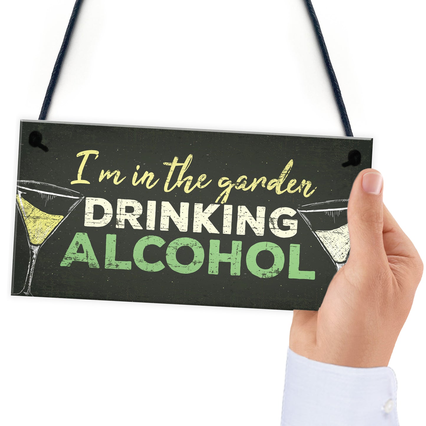 Drinking Funny Alcohol Garden Plaque Gin Vodka Sign Shed Gift