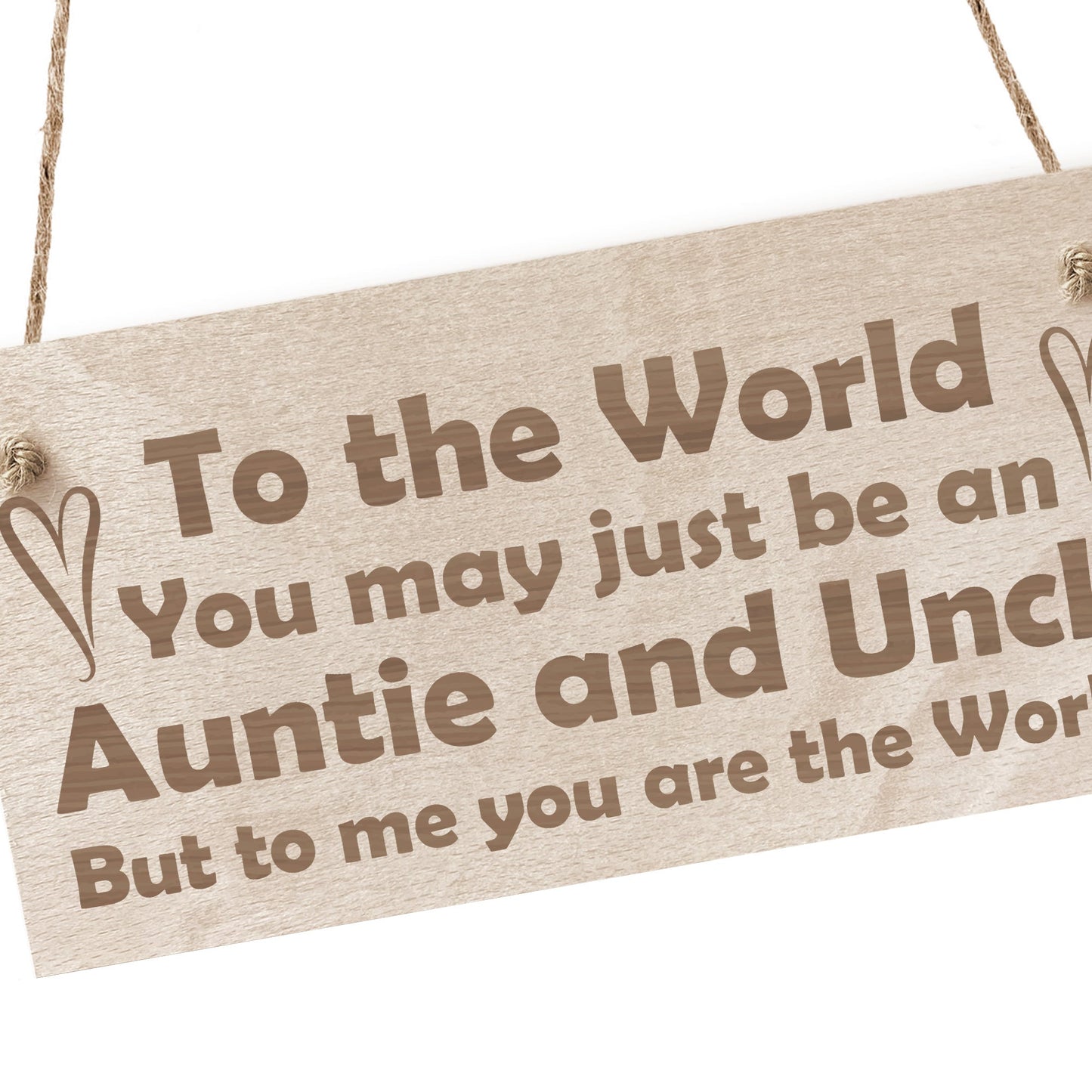Auntie And Uncle Plaque Engraved Wood Sign Auntie Gift Uncle