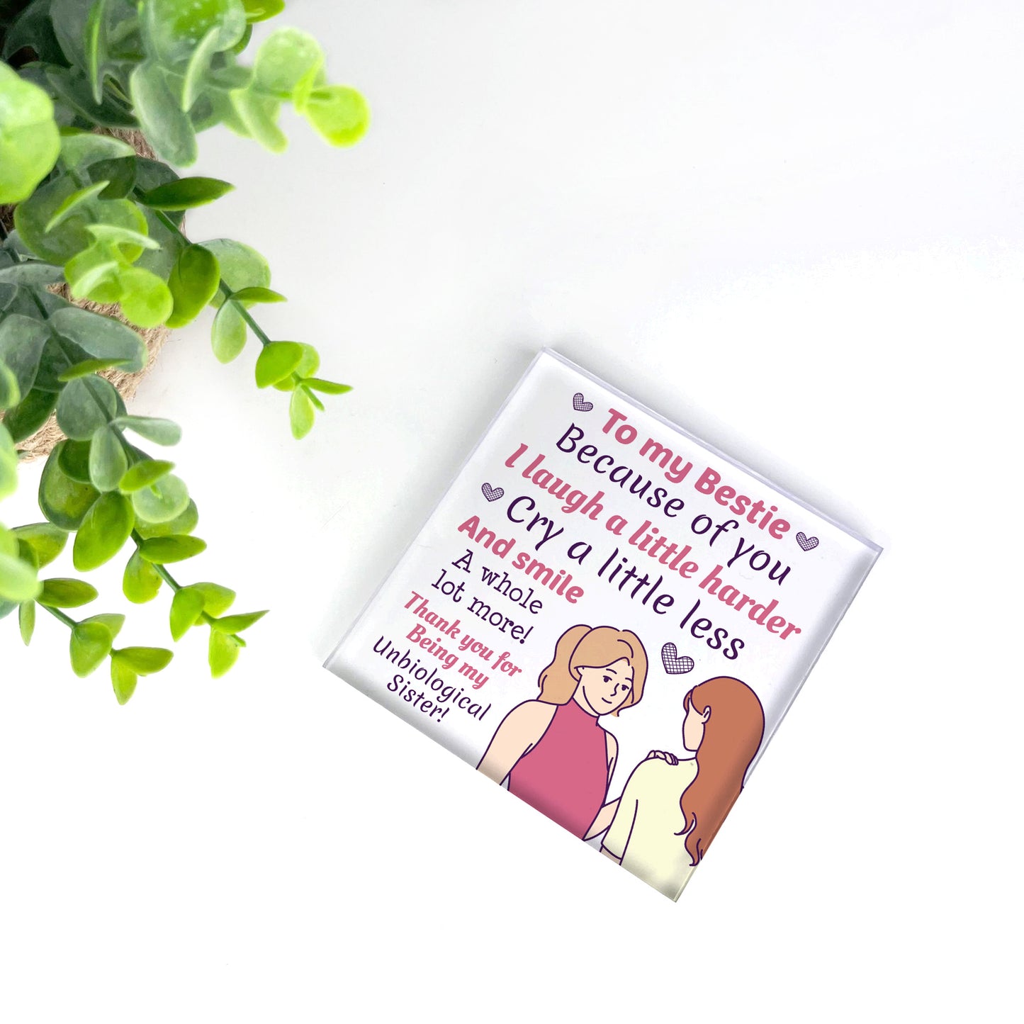 bestie plaque gift for best friend friendship gift for her