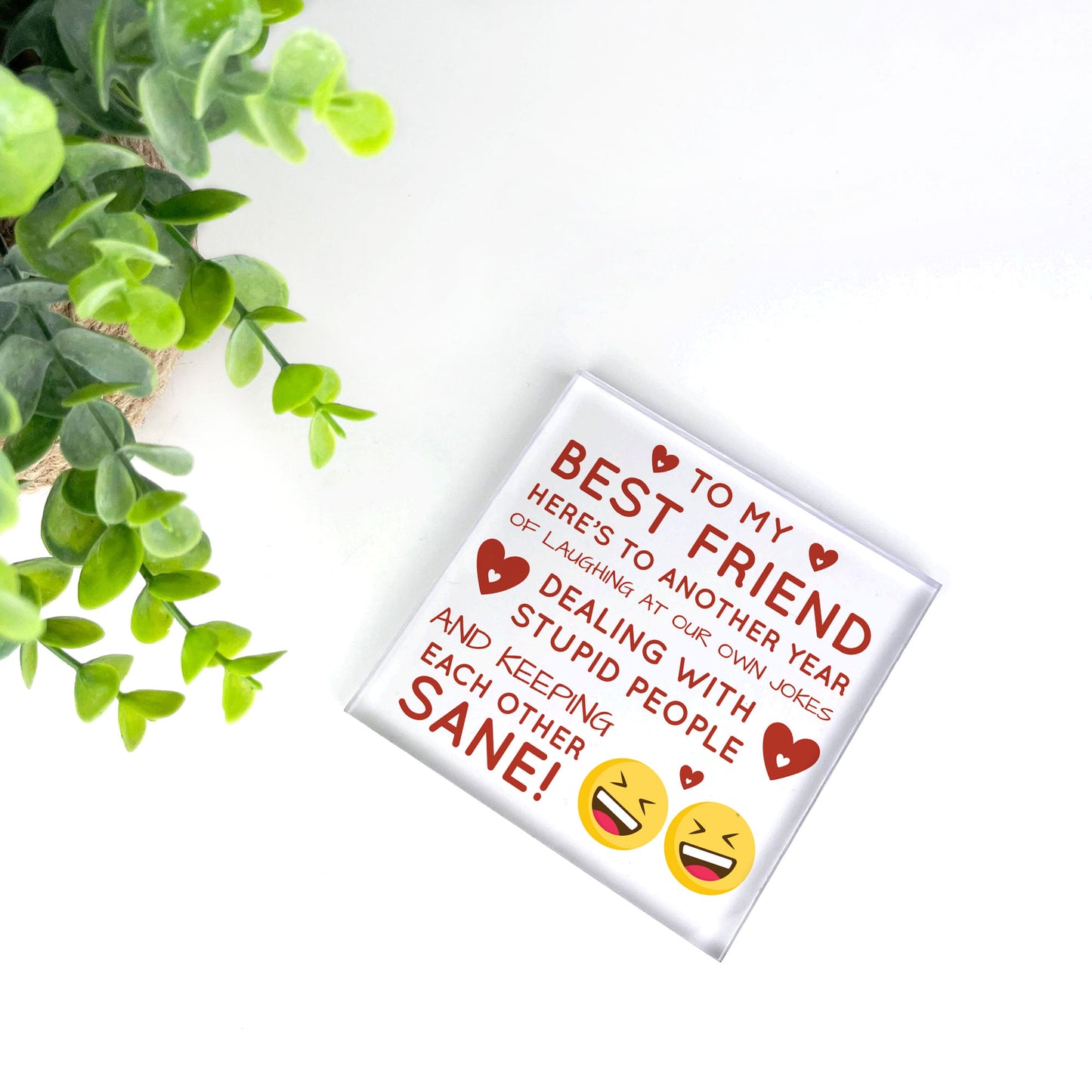 Best Friend Friendship Plaque Gift For Friend Christmas Birthday
