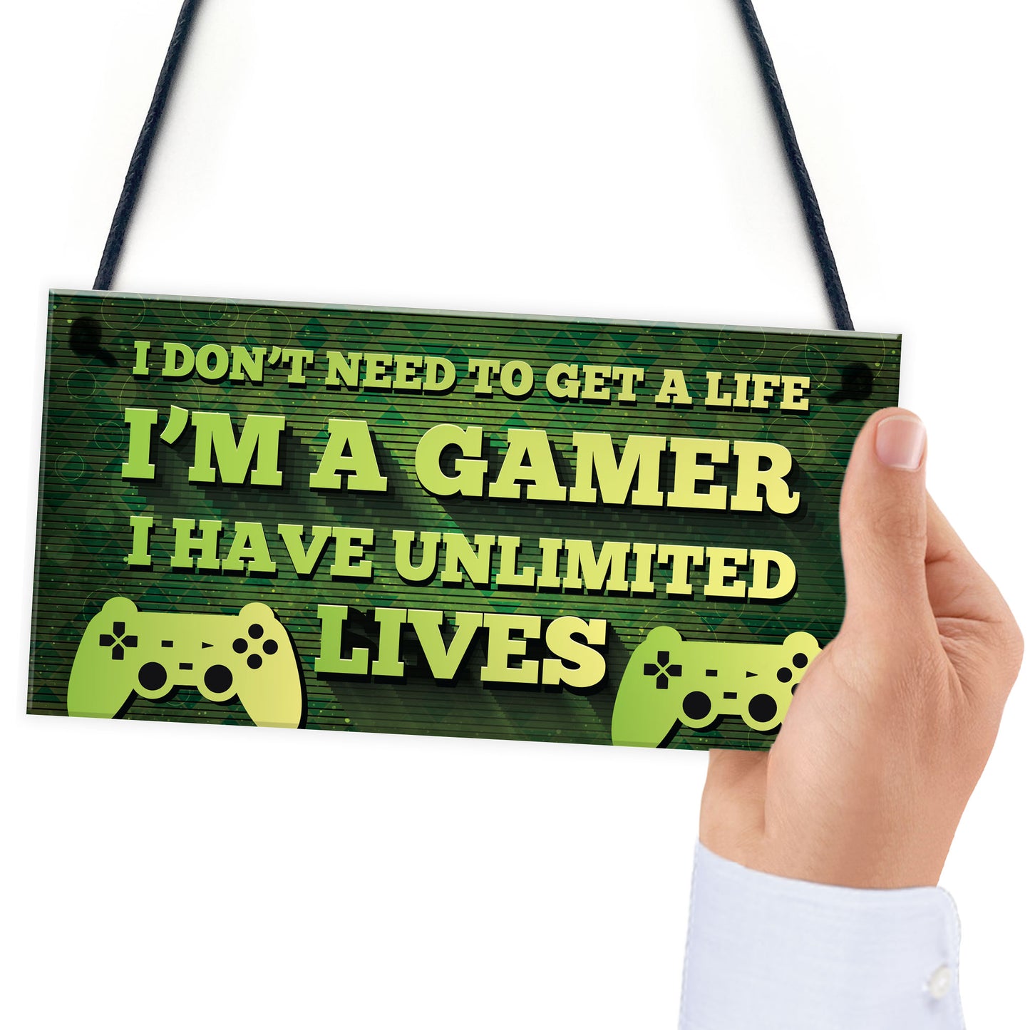 Gaming Sign Bedroom Accessories Hanging Sign For Games Room