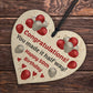 50th Birthday Wood Heart Sign HALF WAY Funny Birthday Gifts
