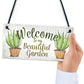 Novelty Beautiful Hanging Garden Plaque Present Home Shed Sign