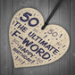 Novelty 50th Birthday Gifts For Men Women Wood Heart Funny