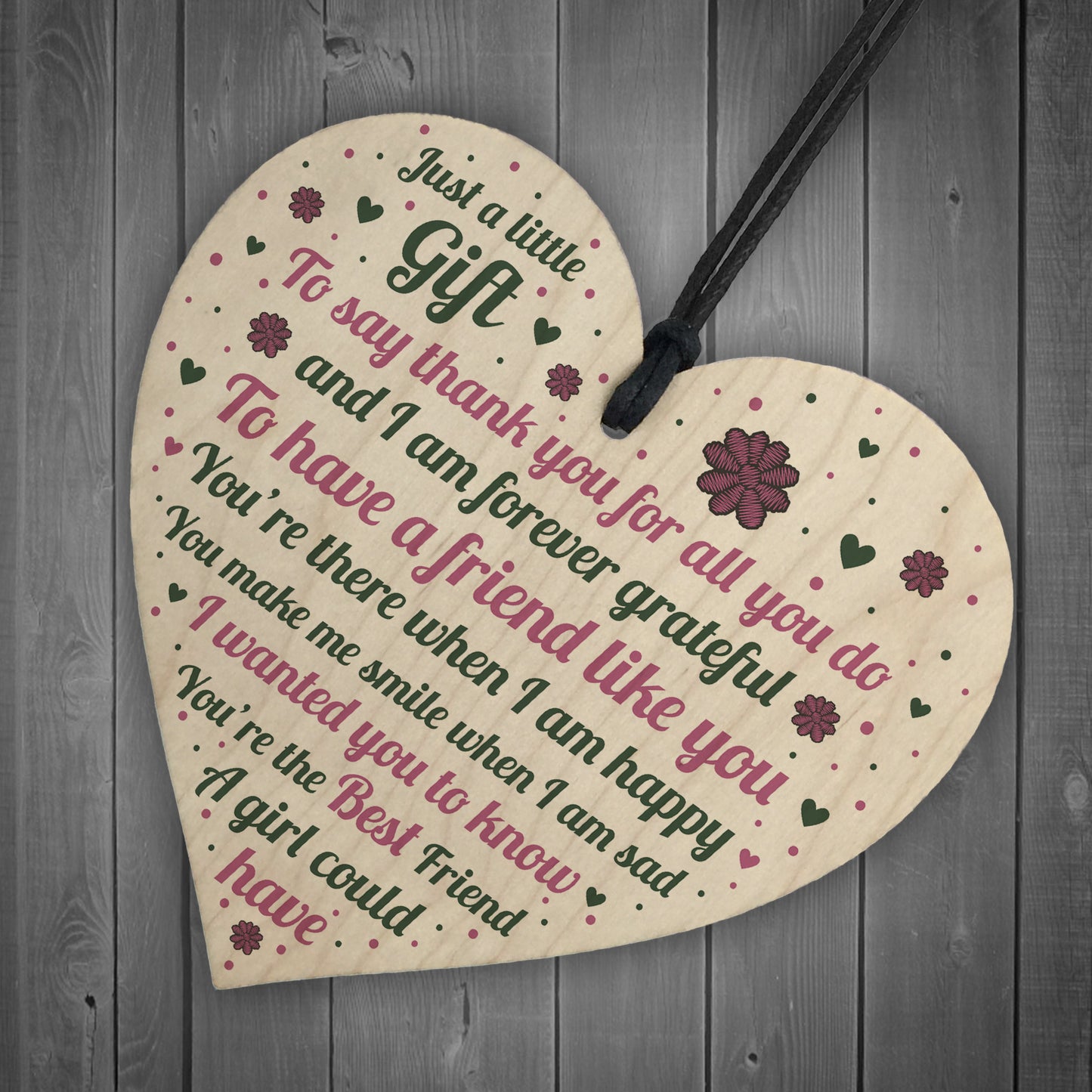 Best Friend Plaque Wooden Heart Best Friend Gifts For Women