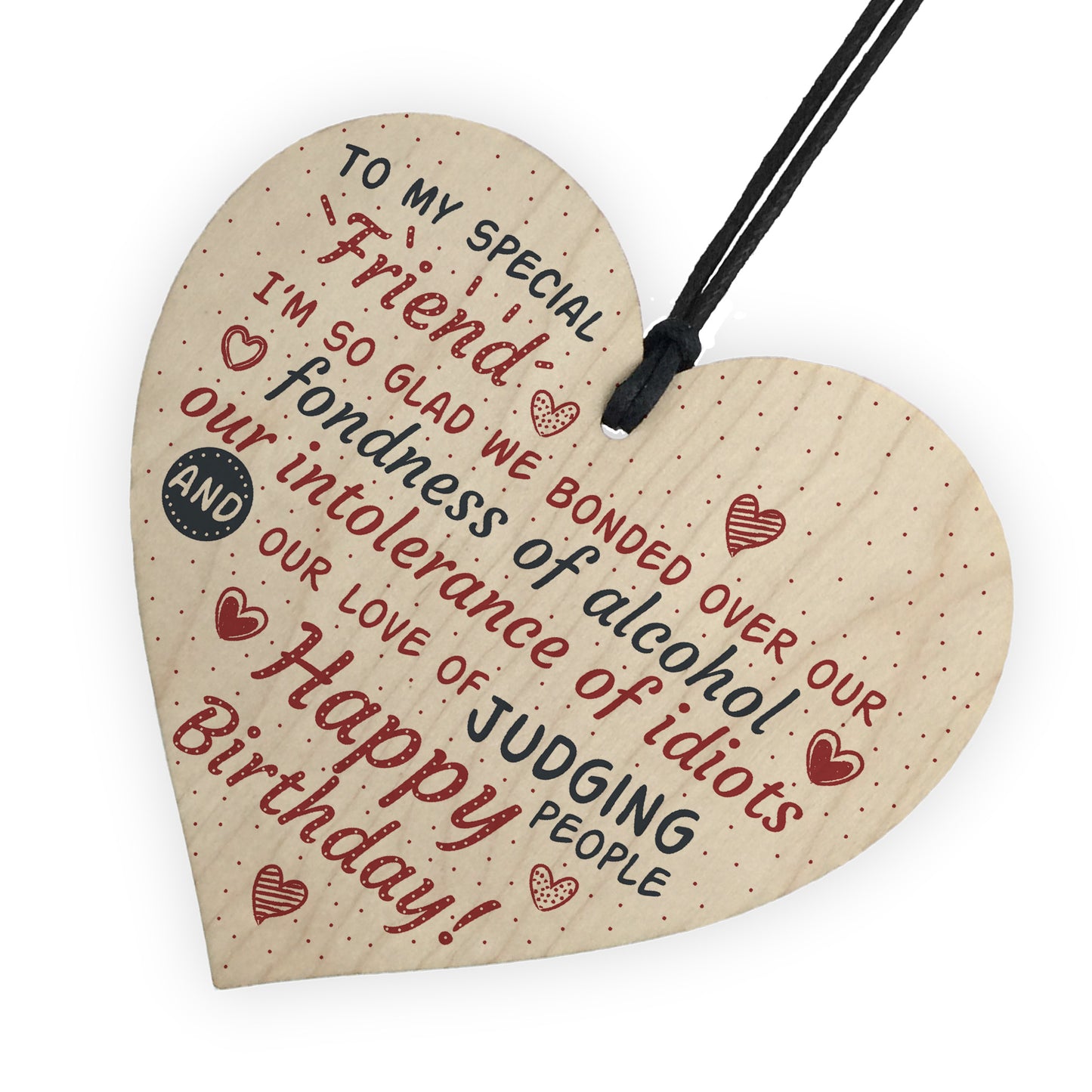 Special Friend Friendship Sign Happy Birthday Plaque Wooden