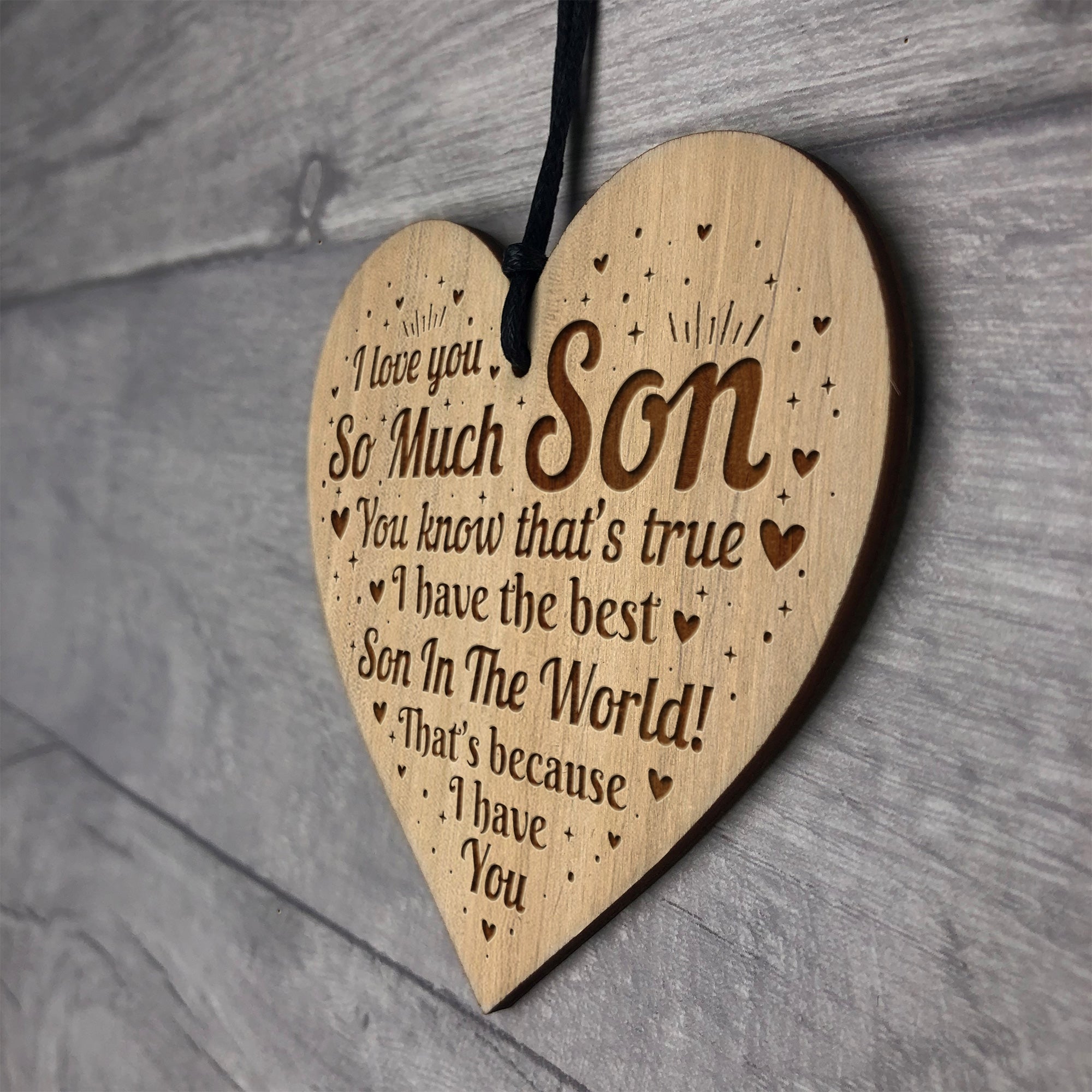 Graviere Karte Für Sohn – Edelstahl, „I Love You“, Geschenk Von Eltern, 8,6 X 5,4 Cm