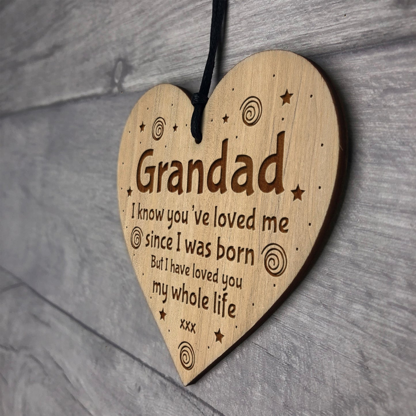 Grandad Birthday Gifts Engraved Heart Grandad Christmas Gifts