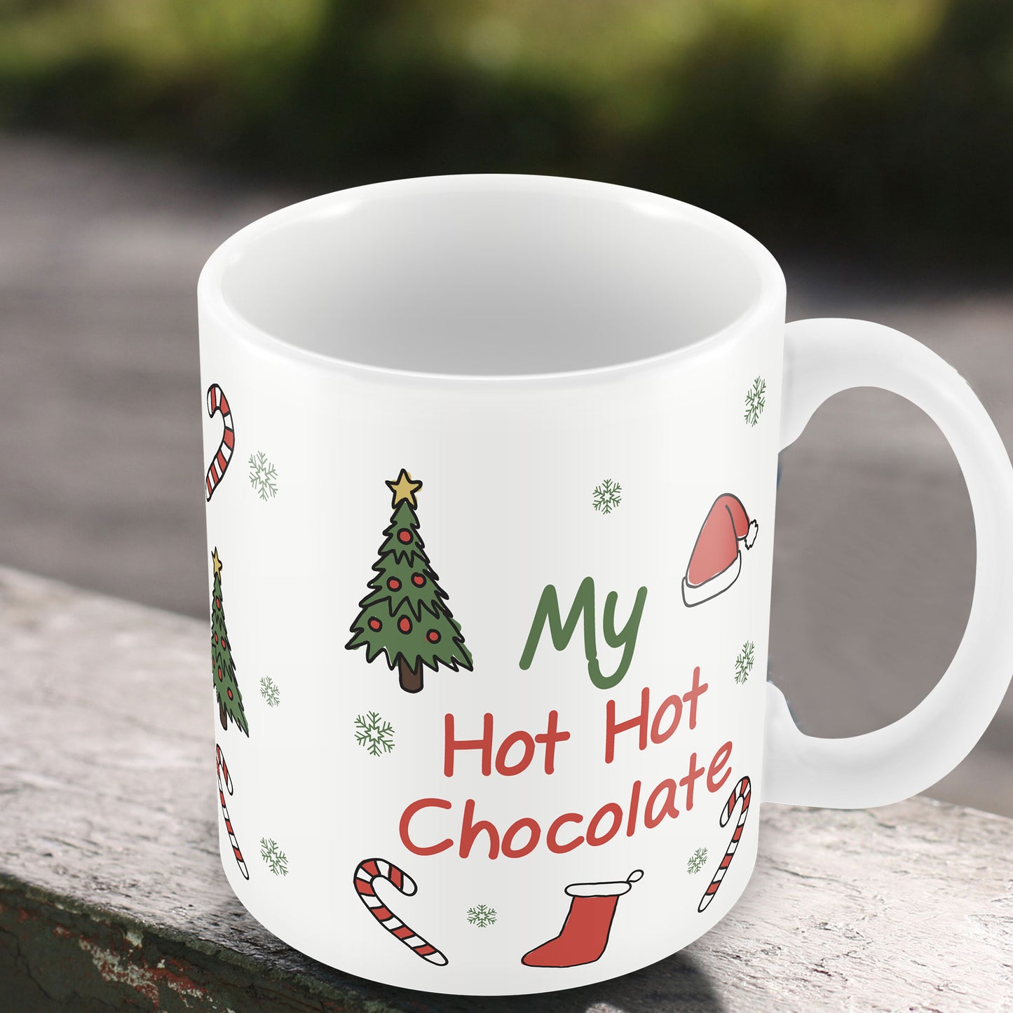 My Hot Hot Chocolate Funny Christmas Mug Gift For MUM DAD NAN
