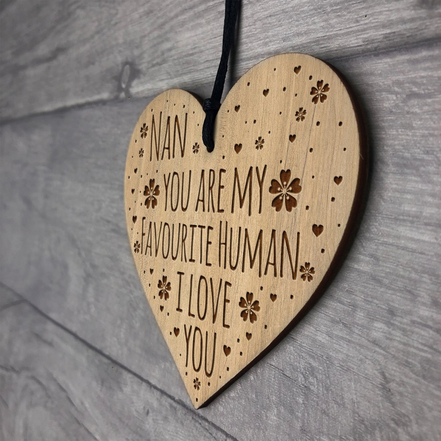 Nan Gift Birthday Christmas NAN PLAQUE Engraved Heart Gift
