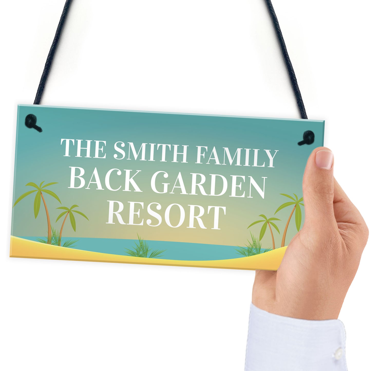 Back Garden Sign Funny Personalised Garden Sign For Outdoor