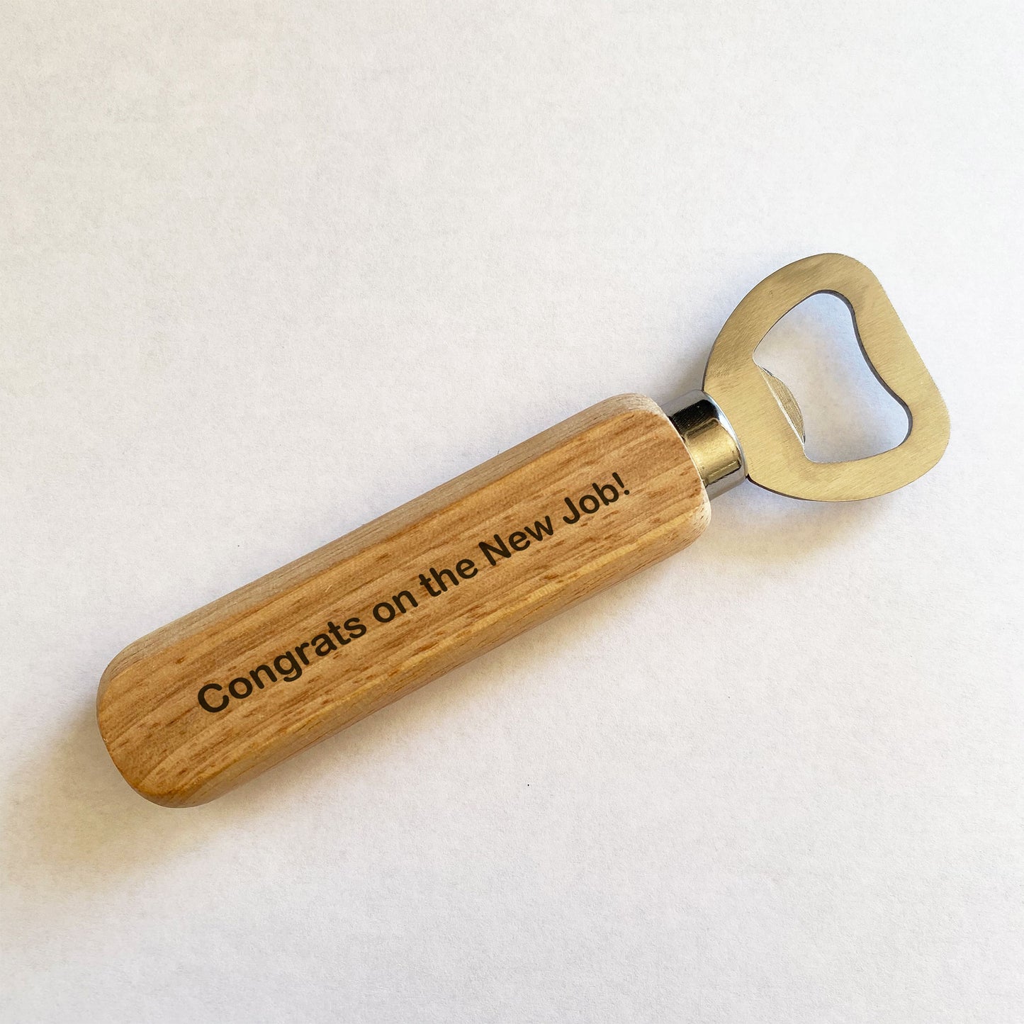 Congratulations Gift New Job Gift Wooden Bottle Opener Colleague