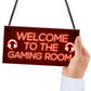 Gaming Room Sign Welcome Sign For Man Cave Boys Bedroom Gift