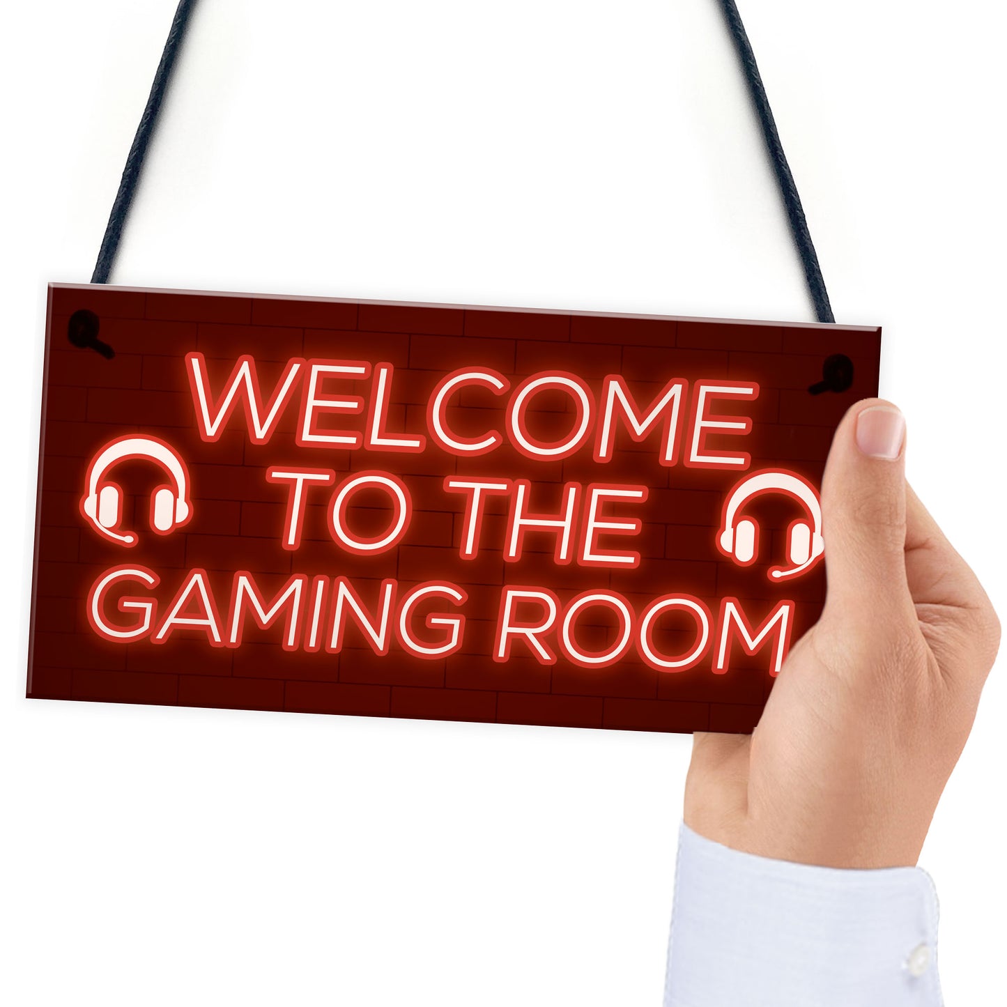 Gaming Room Sign Welcome Sign For Man Cave Boys Bedroom Gift