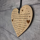 Boyfriend Girlfriend Gift Poem Engraved Heart Husband Wife