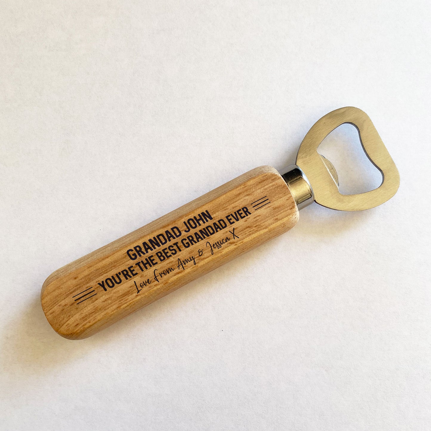 Personalised Gift For Grandad Birthday Christmas Bottle Opener