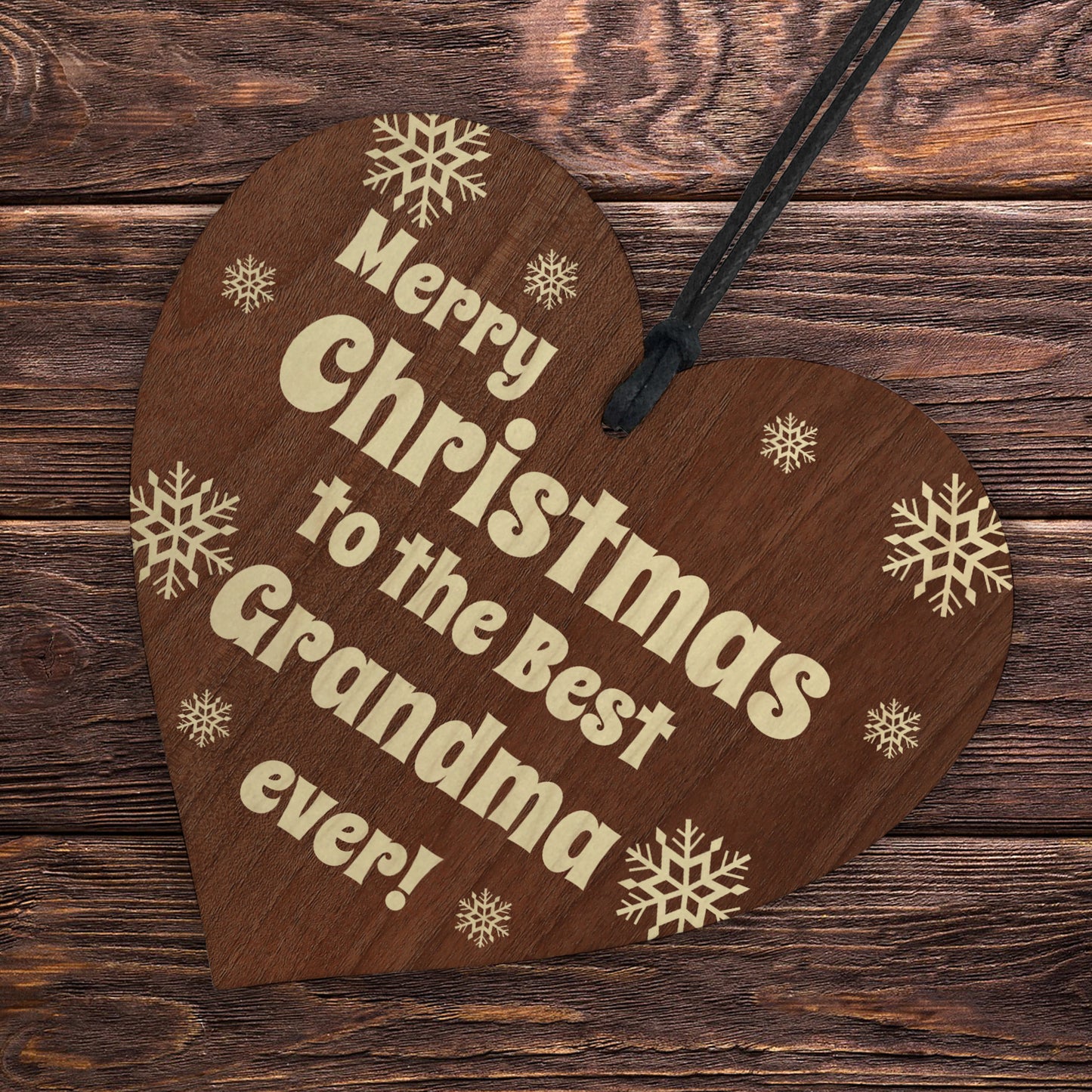Grandma Christmas Wooden Plaque Gifts From Grandchildren