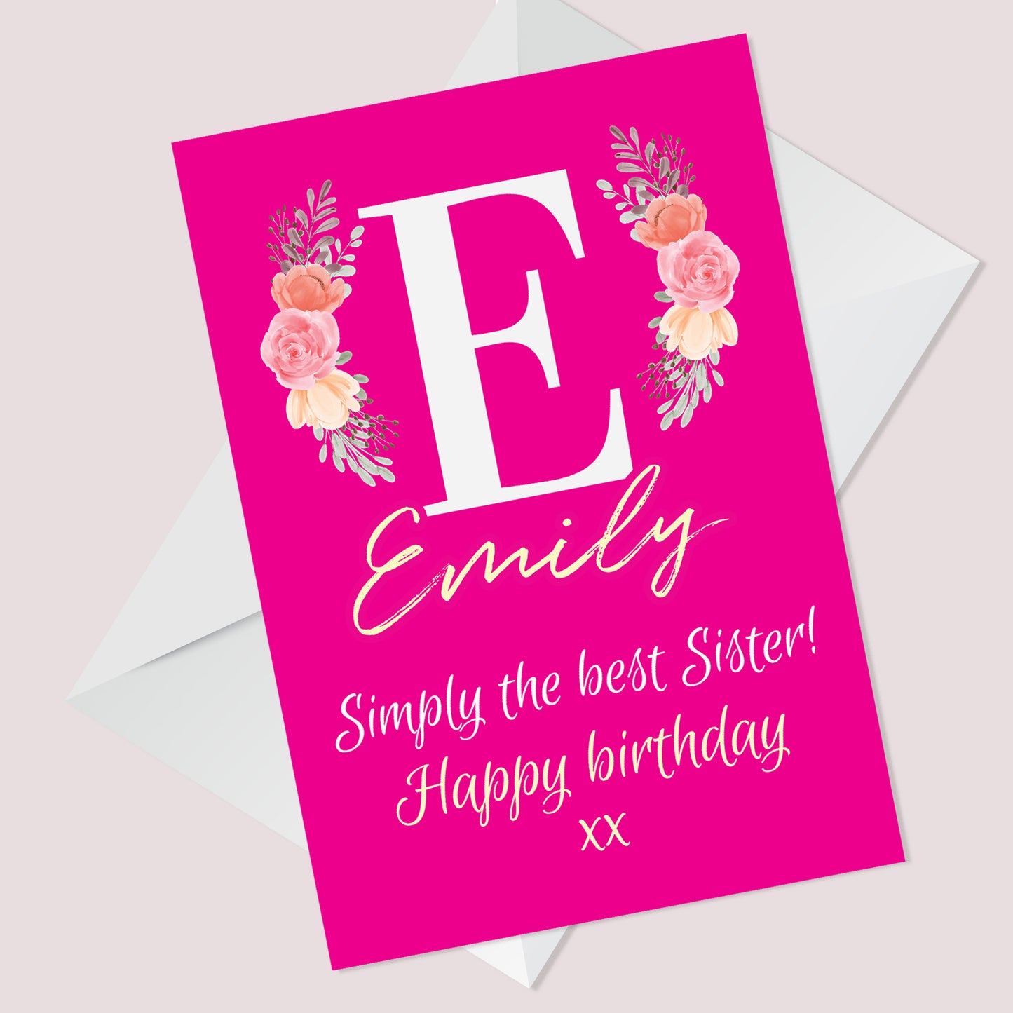 Personalised Birthday Card For Sister Best Friend Sister Card