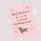 Dachshund Sausage Dog Mothers Day Card From Pet