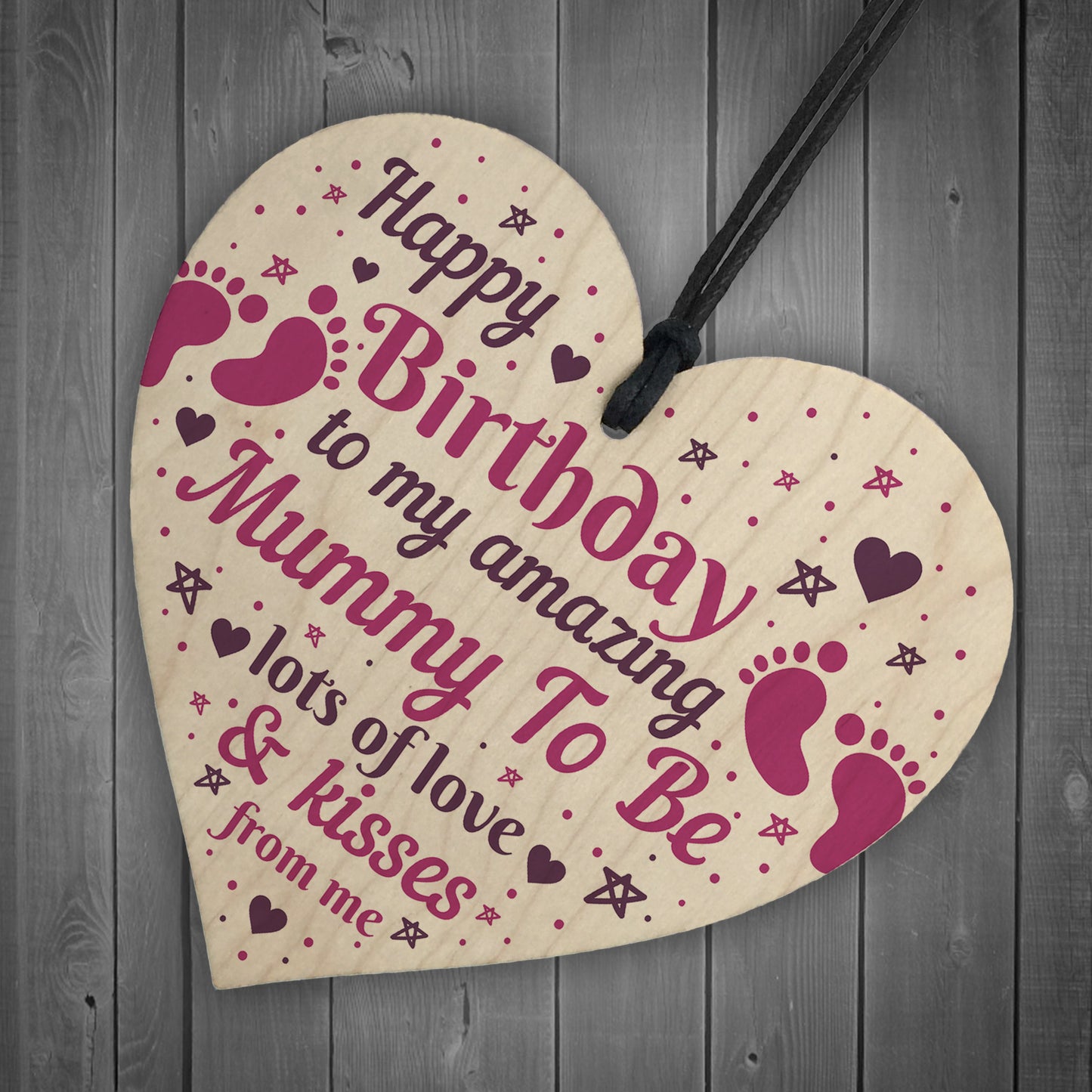 Mummy Gifts Wood Heart Mummy To Be Birthday Cards From Bump
