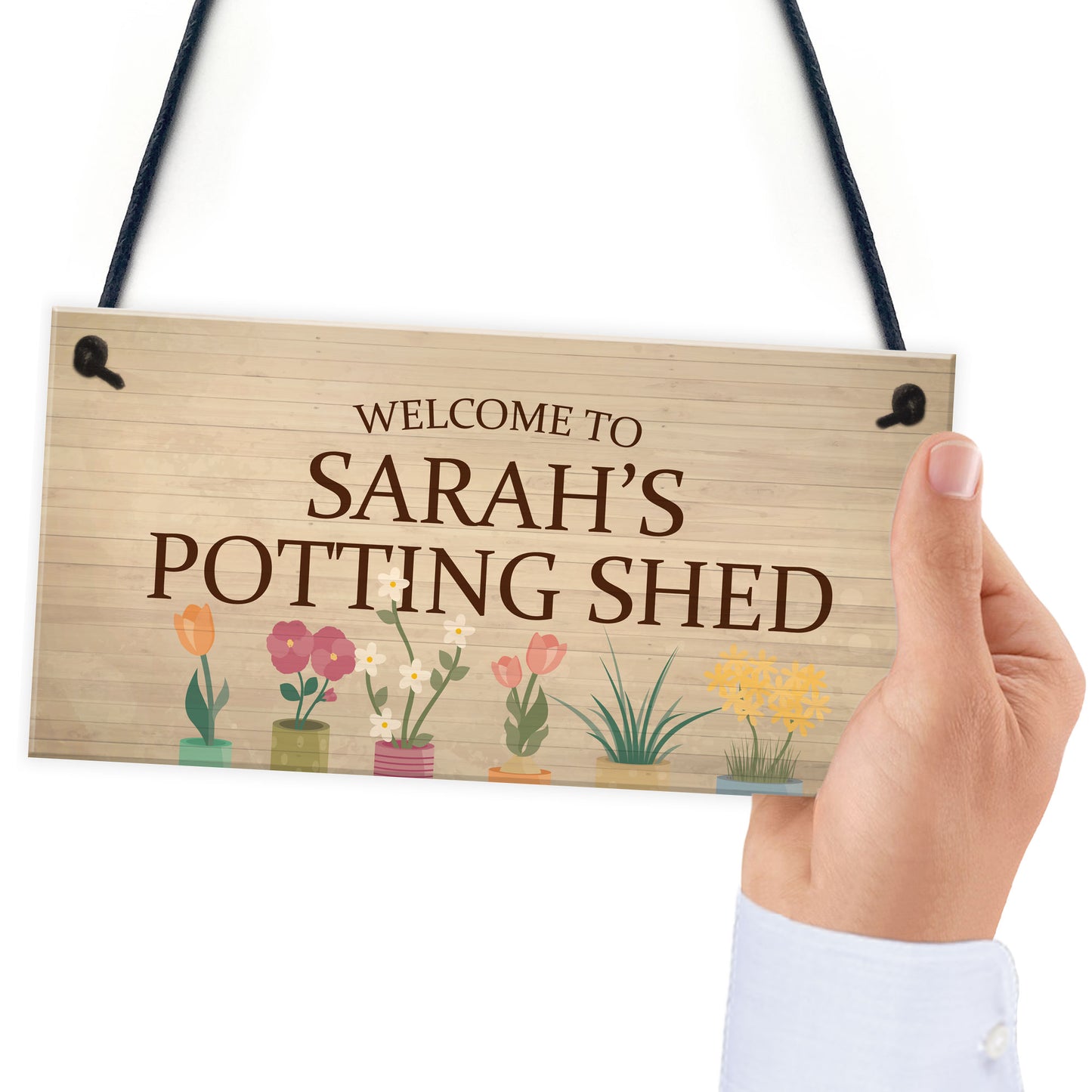 PERSONALISED Potting Shed Greenhouse Sign For Garden Summer
