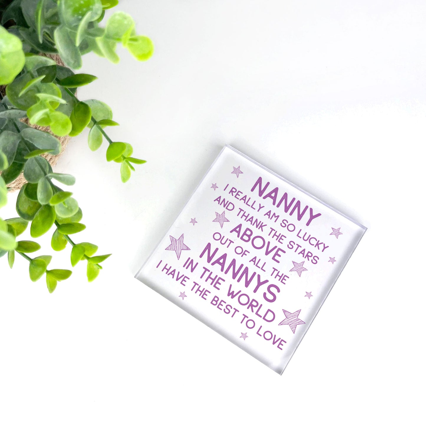 Nanny Gifts Acrylic Block Nanny Christmas Birthday Gifts For Her