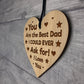 BEST DAD GIFTS Engraved Heart Dad Gift Birthday Christmas