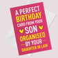 Funny Birthday Card From Son Bought By Daughter In Law Hilarious