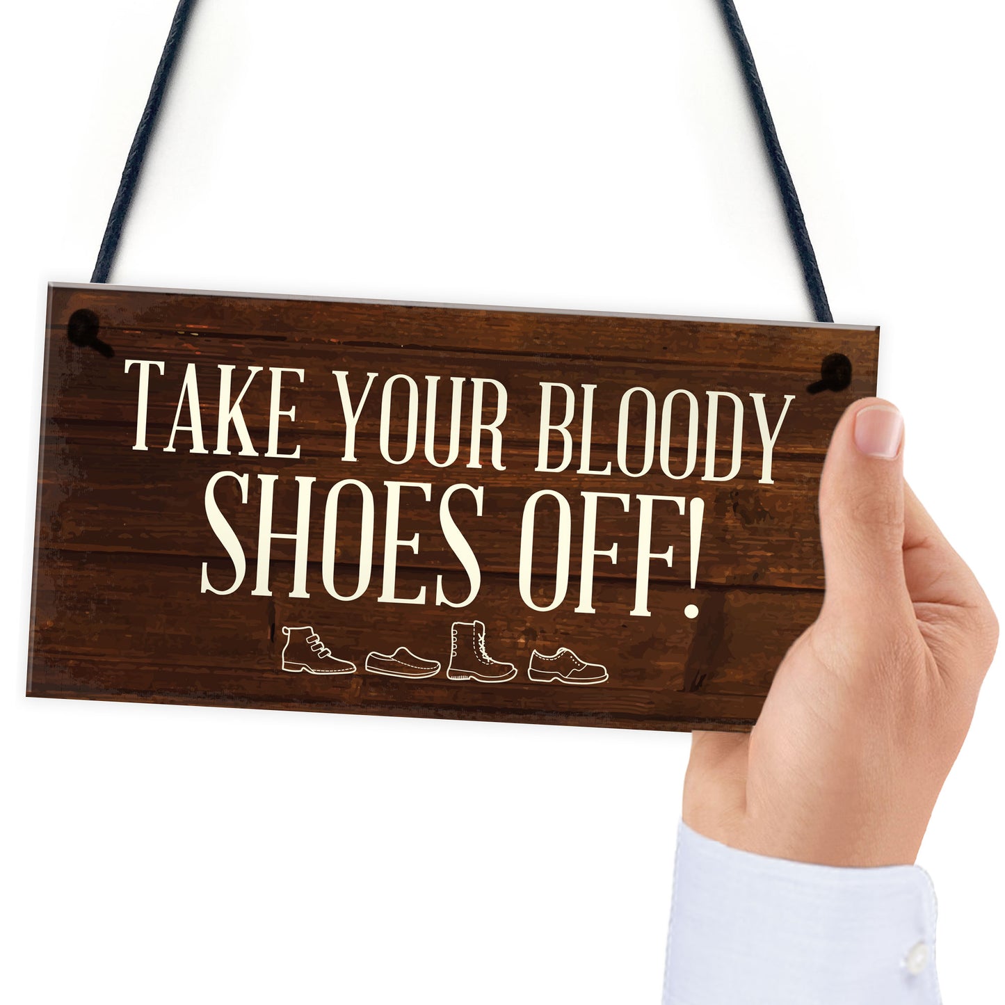 Funny Sign Take Off Your Shoes Plaque Sign House Porch Decor