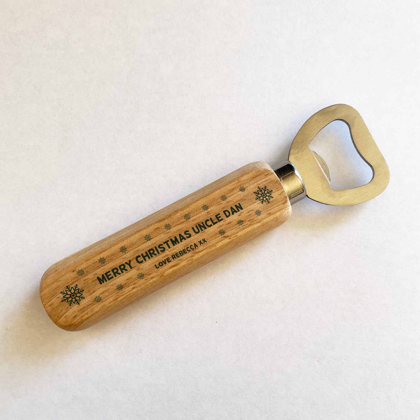 Wooden Bottle Opener Christmas Gift For Uncle Novelty Gifts